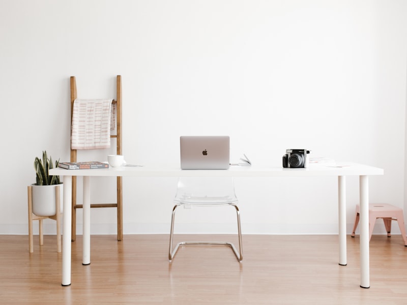 a laptop on a table